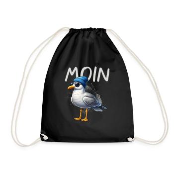 Moin Seagull Allemagne du Nord Salutations Mer Baltique Mer du Nord - Sac de sport léger - noir - Devant