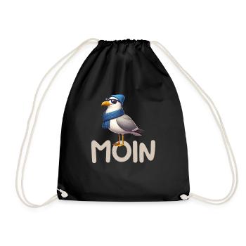 Moin Seagull Allemagne du Nord Salutations Mer Baltique Mer du Nord - Sac de sport léger - noir - Devant
