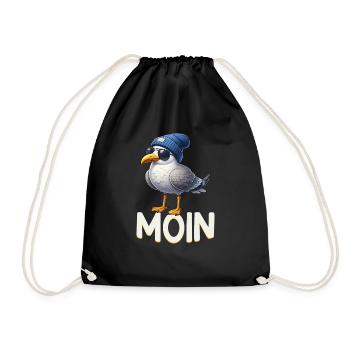 Moin Seagull Allemagne du Nord Salutations Mer Baltique Mer du Nord - Sac de sport léger - noir - Devant
