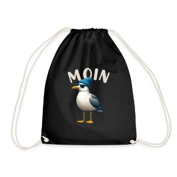 Moin Seagull Allemagne du Nord Salutations Mer Baltique Mer du Nord - Sac de sport léger - noir - Devant