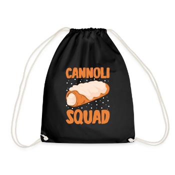Cannoli Cannolo - Drawstring Bag - black - Front