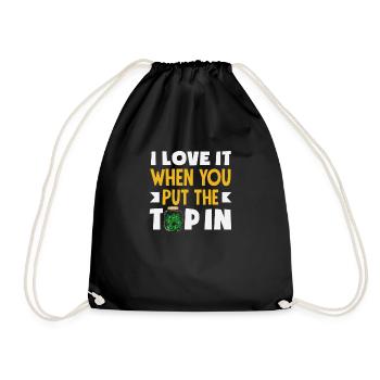 Lustiger Barkeeper Spruch Barkeeper Geschenk - Turnbeutel - Schwarz - Vorne