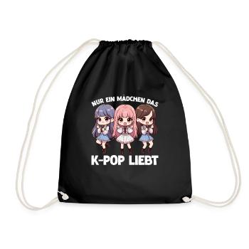 K-Pop Musique coréenne Kpop Fans Kdrama - Sac de sport léger - noir - Devant