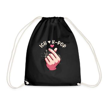 K-Pop Koreanischer Musik Kpop Fans Kdrama - Turnbeutel - Schwarz - Vorne