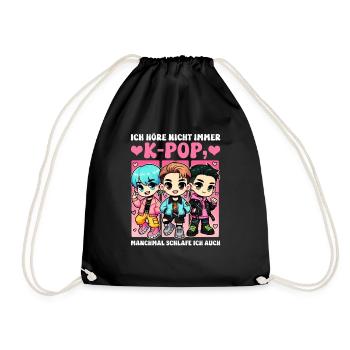K-Pop Koreanischer Musik Kpop Fans Kdrama - Turnbeutel - Schwarz - Vorne