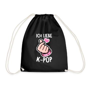 K-Pop Koreanischer Musik Kpop Fans Kdrama - Turnbeutel - Schwarz - Vorne