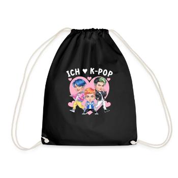 K-Pop Musique coréenne Kpop Fans Kdrama - Sac de sport léger - noir - Devant