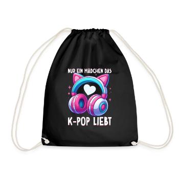 K-Pop Koreanischer Musik Kpop Fans Kdrama - Turnbeutel - Schwarz - Vorne