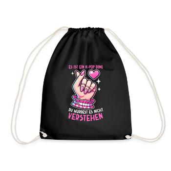 K-Pop Musique coréenne Kpop Fans Kdrama - Sac de sport léger - noir - Devant