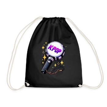 K-Pop Musique coréenne Kpop Fans Kdrama - Sac de sport léger - noir - Devant