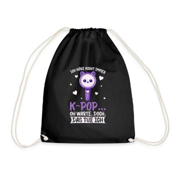 K-Pop Koreanischer Musik Kpop Fans Kdrama - Turnbeutel - Schwarz - Vorne