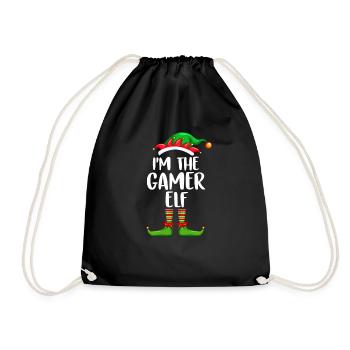 I'm The Gamer Elf Shirt Matching Family Christmas - Turnbeutel - Schwarz - Vorne