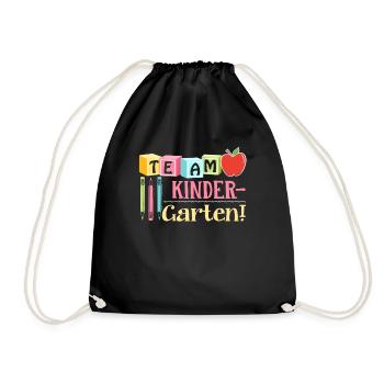 Kindergarten Teacher Team Kindergarten Teacher - Drawstring Bag - black - Front