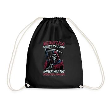 Sarcastique Grande Faucheuse Humour noir Noir - Sac de sport léger - noir - Devant