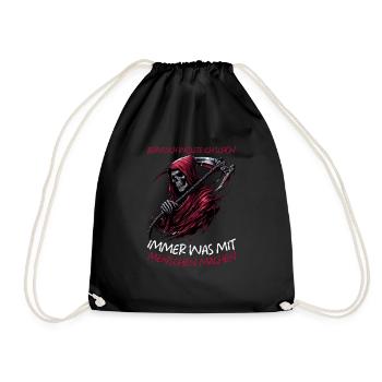 Sarcastique Grande Faucheuse Humour noir Noir - Sac de sport léger - noir - Devant