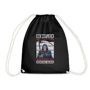Sarcastique Grande Faucheuse Humour noir Noir - Sac de sport léger - noir - Devant