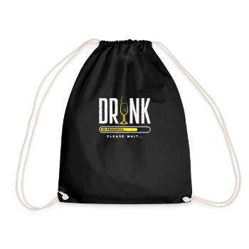 Funny Bartender Saying Bartender Gift - Drawstring Bag - black - Front