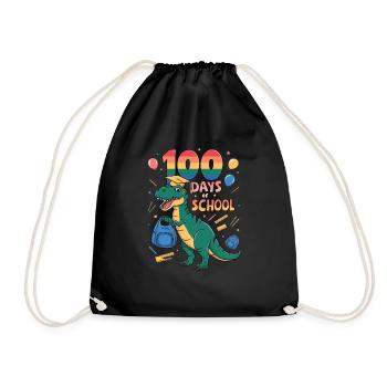 100th Day Of School 100 Day Of School Kids - Drawstring Bag - black - Front