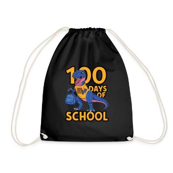 100e jour d’école 100 jour d’école des enfants - Sac de sport léger - noir - Devant