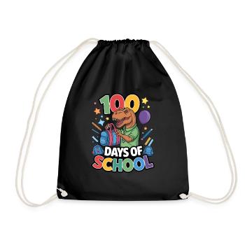 100th Day Of School 100 Day Of School Kids - Drawstring Bag - black - Front