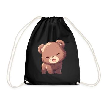 Grizzlis Ours grizzly - Sac de sport léger - noir - Devant
