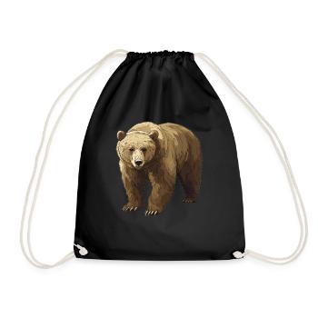 Grizzlis Ours grizzly - Sac de sport léger - noir - Devant