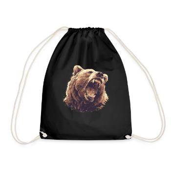 Grizzlis Ours grizzly - Sac de sport léger - noir - Devant