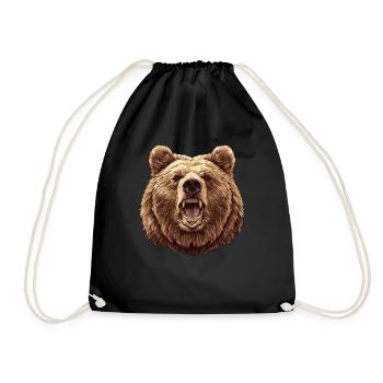 Grizzlis Ours grizzly - Sac de sport léger - noir - Devant