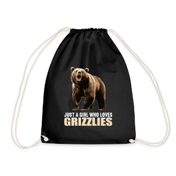 Grizzlis Ours grizzly - Sac de sport léger - noir - Devant