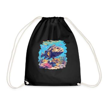 mérou mérou - Sac de sport léger - noir - Devant