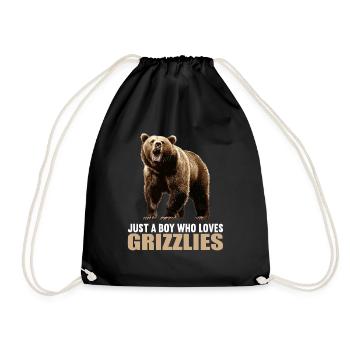 Grizzlis Ours grizzly - Sac de sport léger - noir - Devant