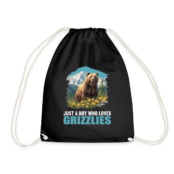 Grizzlis Ours grizzly - Sac de sport léger - noir - Devant