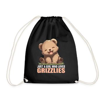 Grizzlis Ours grizzly - Sac de sport léger - noir - Devant