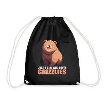 Grizzlis Ours grizzly - Sac de sport léger - noir - Devant