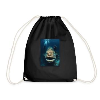 mérou mérou - Sac de sport léger - noir - Devant
