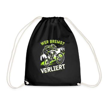 Vététistes, amateurs de VTT, cyclisme - Sac de sport léger - noir - Devant