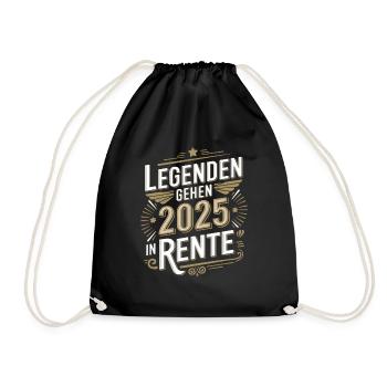 Legends Retire in 2025 Retirement Retirement - Drawstring Bag - black - Front