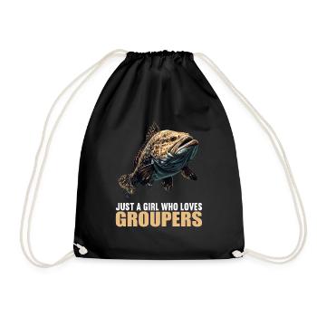 mérou mérou - Sac de sport léger - noir - Devant