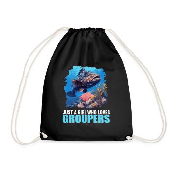 mérou mérou - Sac de sport léger - noir - Devant