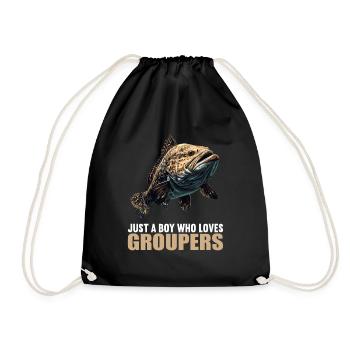 mérou mérou - Sac de sport léger - noir - Devant