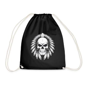 GRIM STIL - Turnbeutel - Schwarz - Vorne