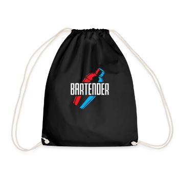 Funny Bartender Saying Bartender Gift - Drawstring Bag - black - Front