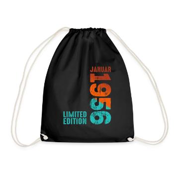 Limited Edition January 1956 Legendär Seit January - Turnbeutel - Schwarz - Vorne