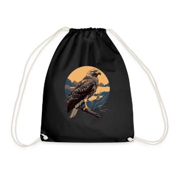 Faucon Faucon - Sac de sport léger - noir - Devant