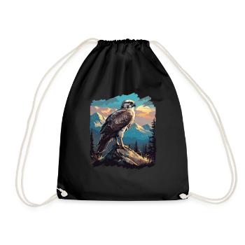 Faucon Faucon - Sac de sport léger - noir - Devant