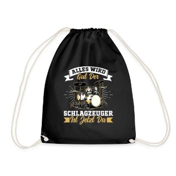 Batteur Batteur Percussion Musiciens - Sac de sport léger - noir - Devant