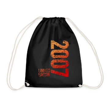 18th Birthday Boy Girls Limited Edition 2007 - Drawstring Bag - black - Front