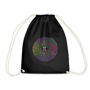 Pi Day Fascinant Spiral Numbers - Sac de sport léger - noir - Devant