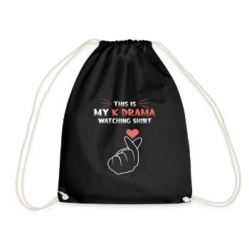 Mon activité préférée de K-drama - Sac de sport léger - noir - Devant