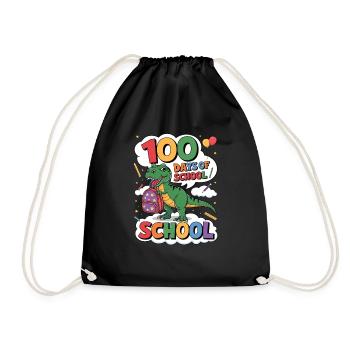 100th Day Of School 100 Day Of School Kids - Drawstring Bag - black - Front
